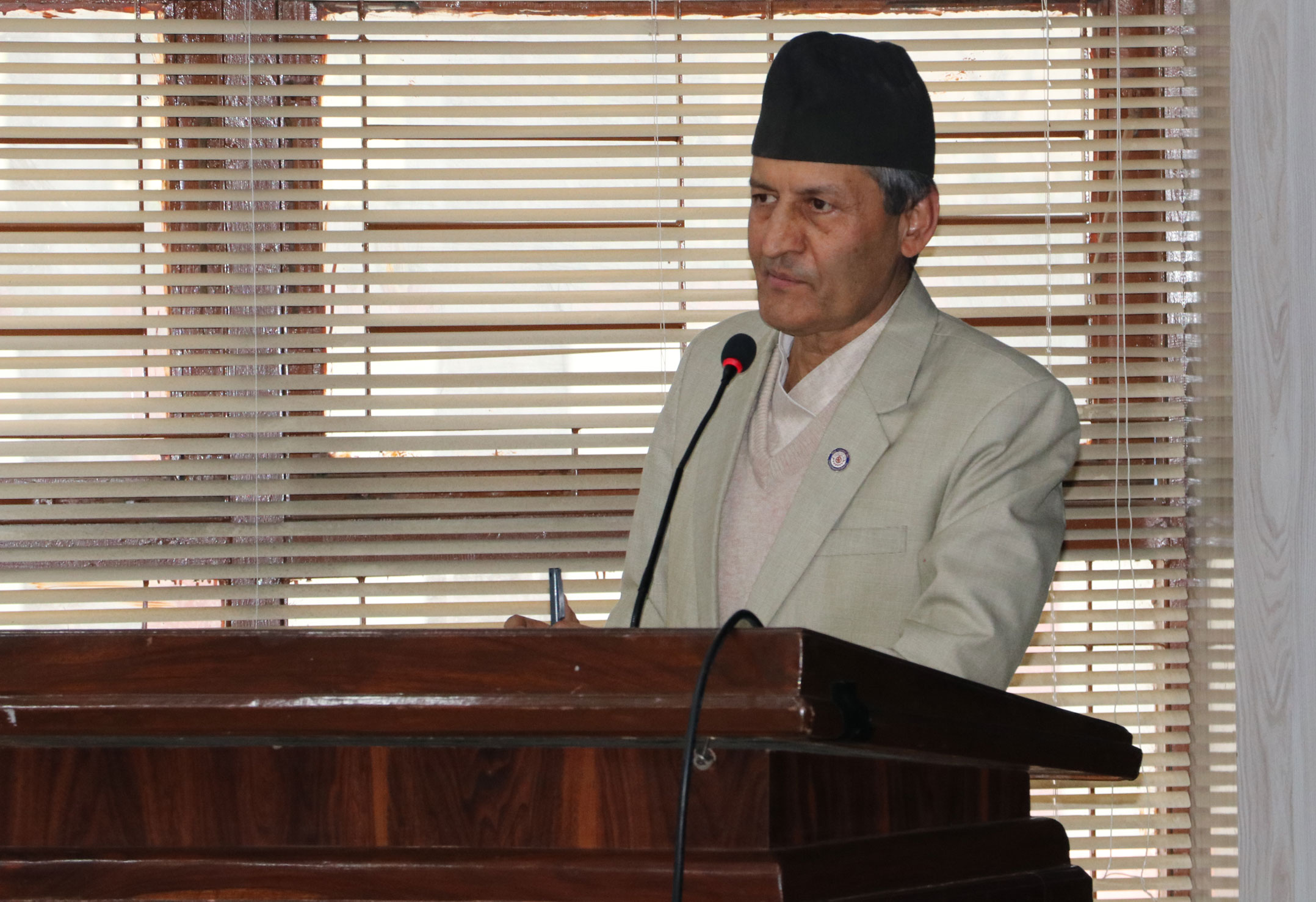 Member Secretary Engg. Mahesh Bhattarai, debriefing in the Management Conference